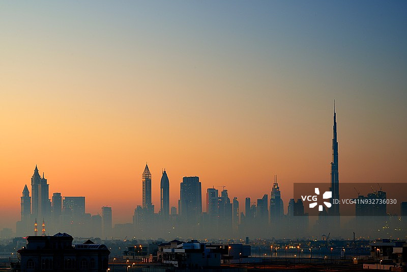 2018年迪拜天际线图片素材