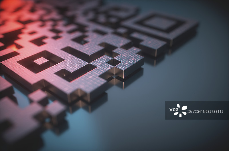 二维码插画图片素材