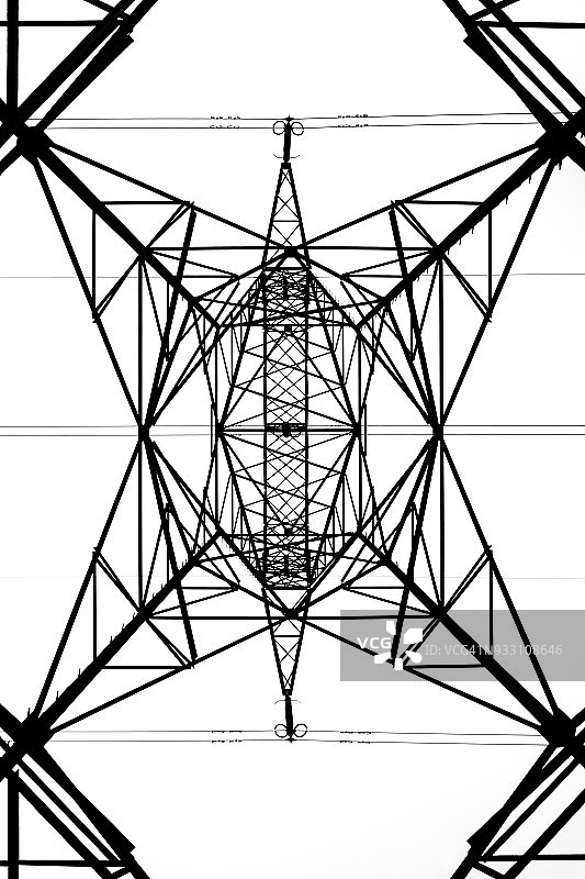 高压输电线铁塔图片素材