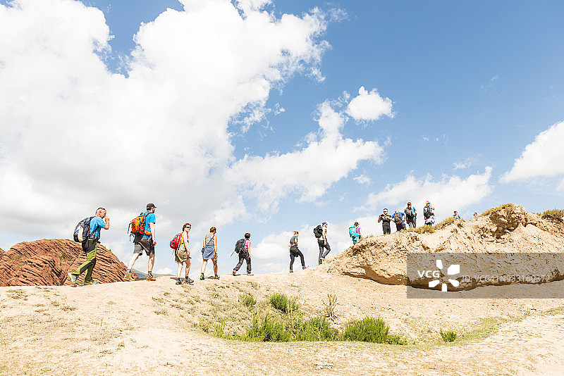 吉尔吉斯斯坦杰季-奥古兹峡谷图片素材
