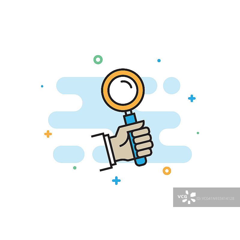 透明度扁平线条图标图片素材