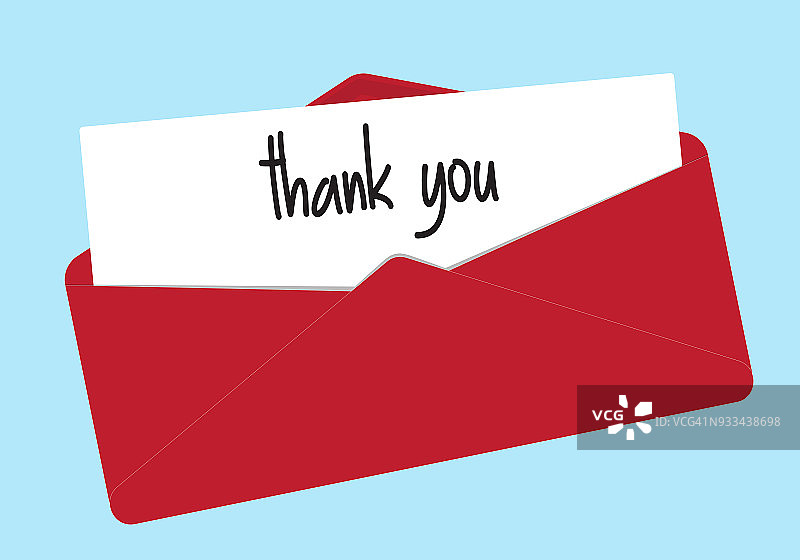 红色信封感谢图片素材