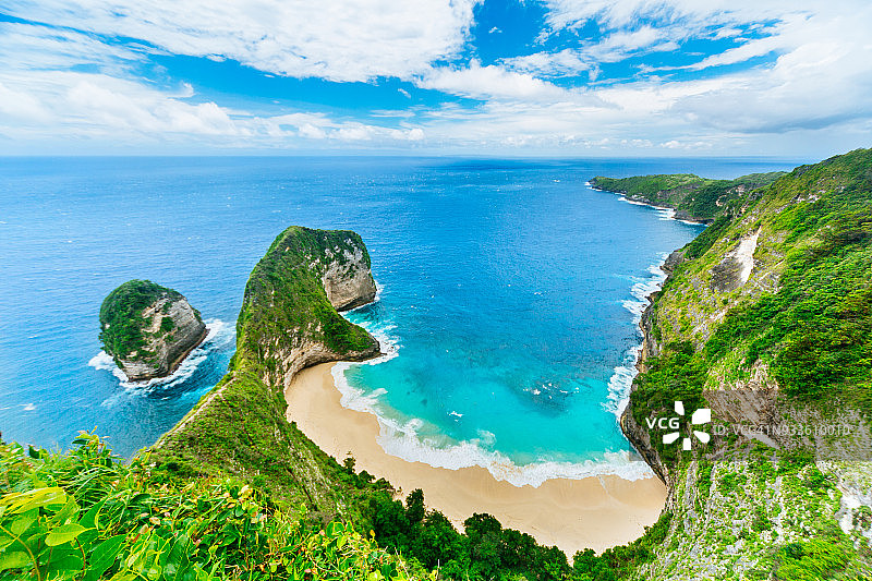 珀尼达岛Kelingking海滩图片素材