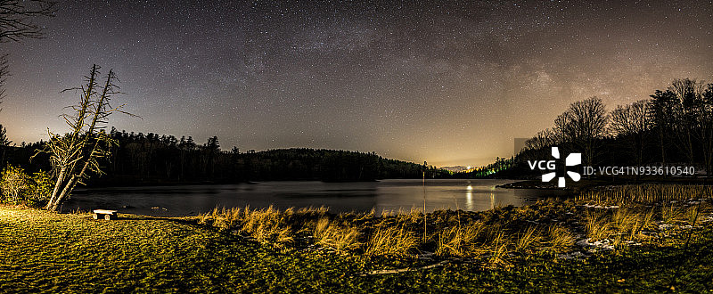 贝斯湖银河图片素材