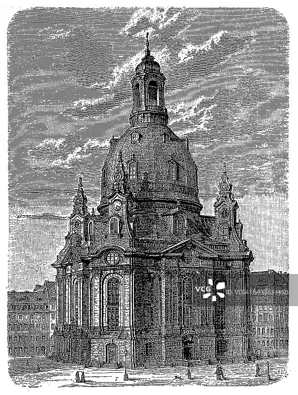 德累斯顿圣母教堂图片素材