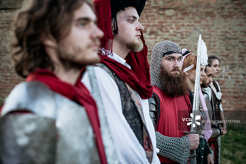 中世纪欧洲的勇敢骑士图片素材