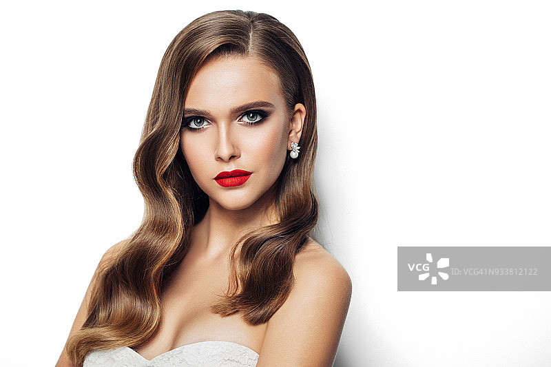 长发美女图片素材