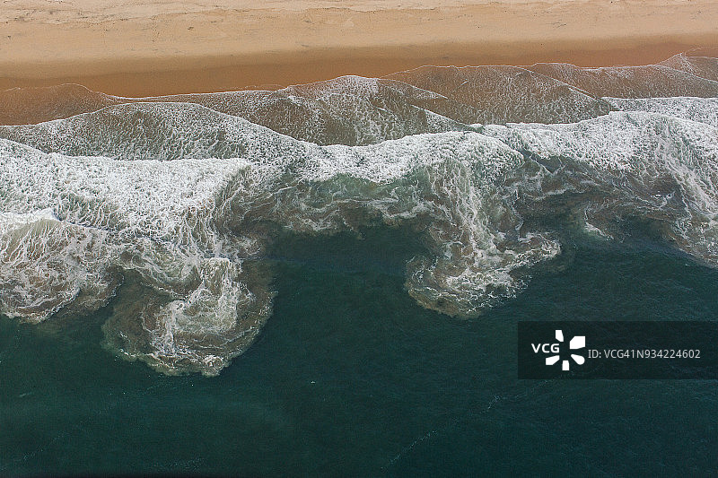 纽波特海滩航拍景色图片素材