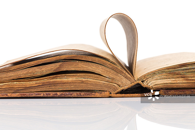 开放的老书图片素材