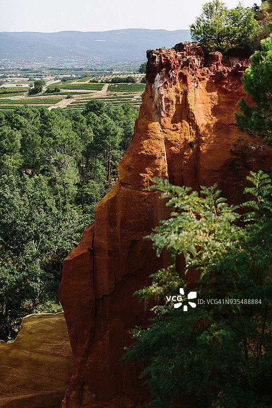 法国吕贝隆的鲁西荣赭石矿图片素材