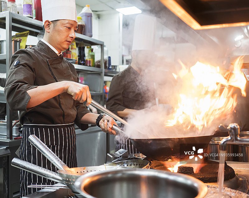 中餐馆烹饪图片素材