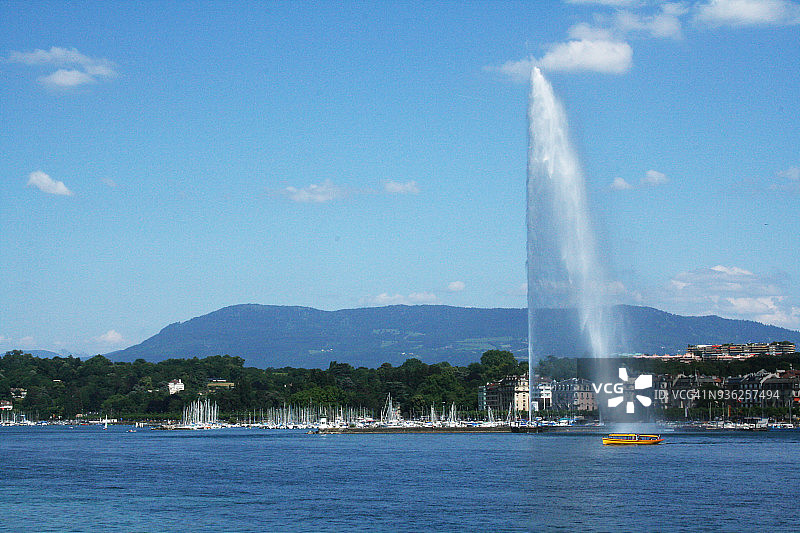 瑞士日内瓦湖图片素材