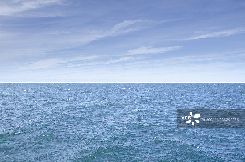 蓝色大西洋海景地平线图片素材