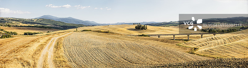 托列涅里奇普雷西丝柏树群附近的风景图片素材