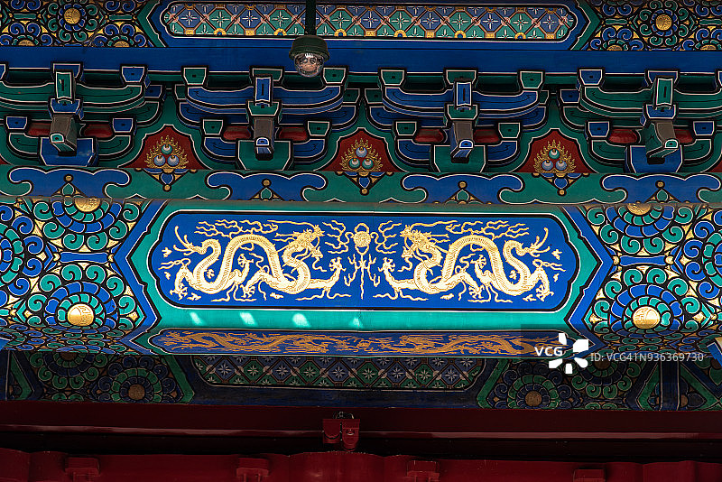 阳光明媚的北京故宫古建筑图片素材