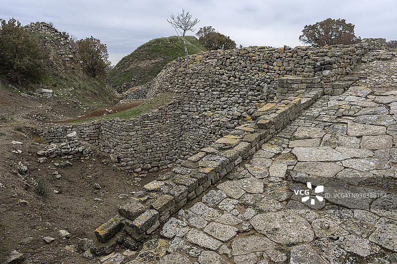 特洛伊古城遗址图片素材