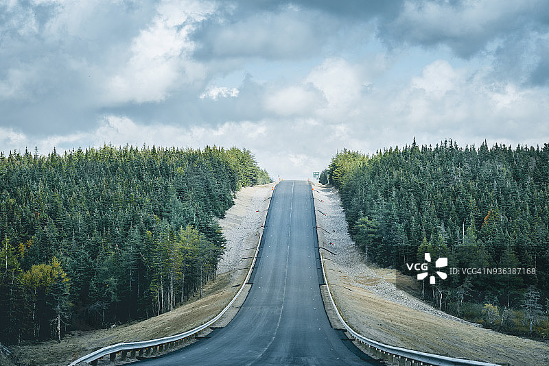 加拿大新斯科舍省布雷顿角高地国家公园卡博特海 trail图片素材