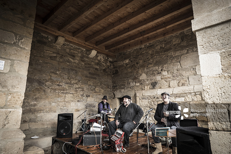 西班牙乡村的民间音乐图片素材