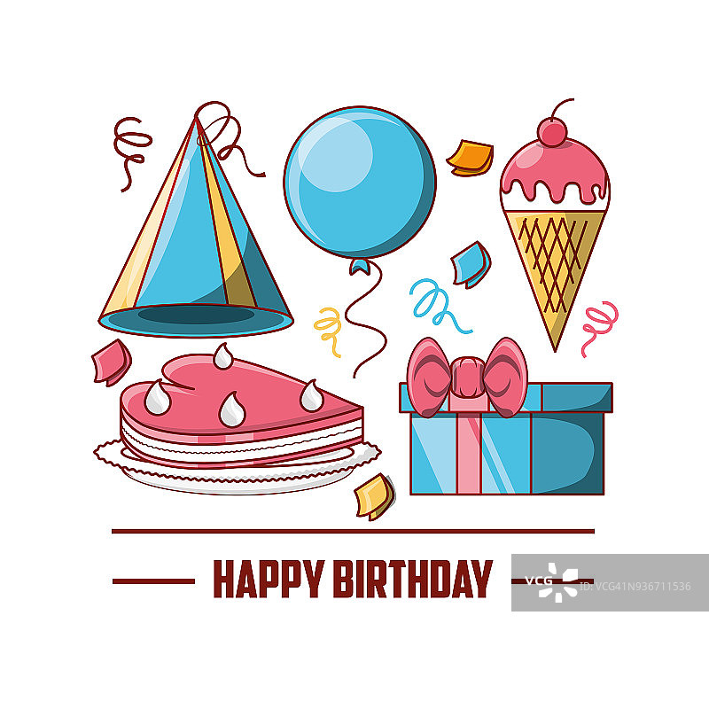 生日快乐设计图片素材