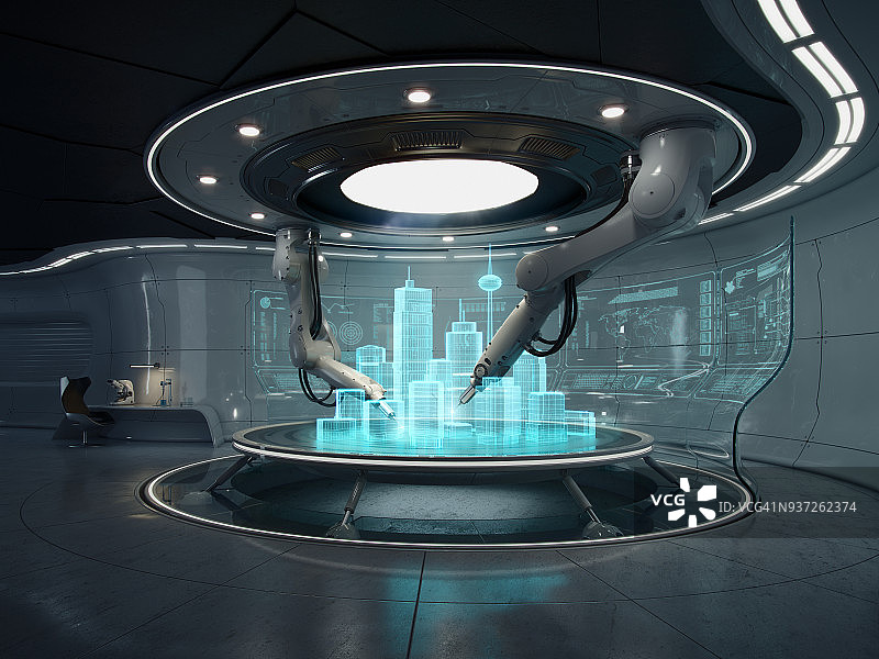 未来实验室智慧城市图片素材