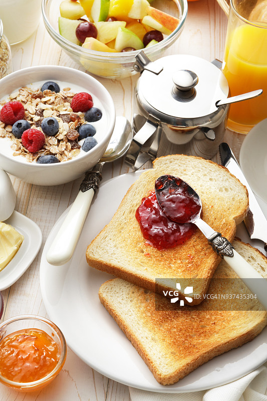 早餐：早餐静物图片素材
