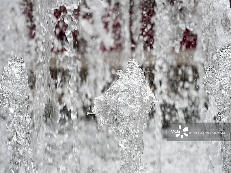 喷泉喷水的全画幅照片图片素材