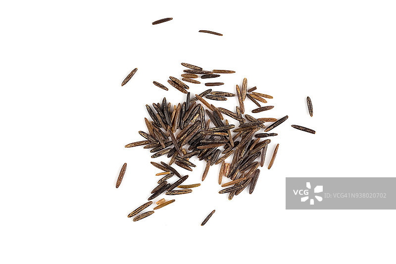 白色背景上的黑米图片素材