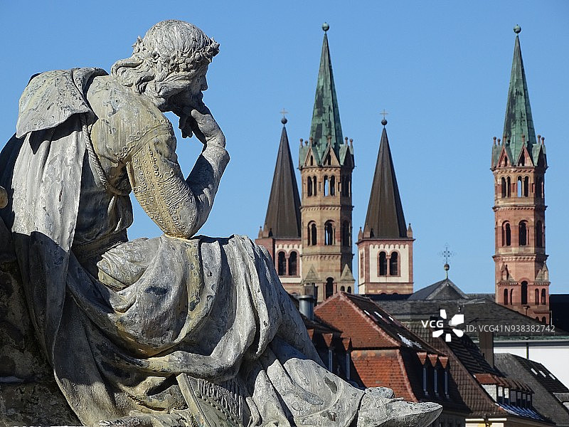 维尔茨堡的弗兰肯尼亚喷泉图片素材