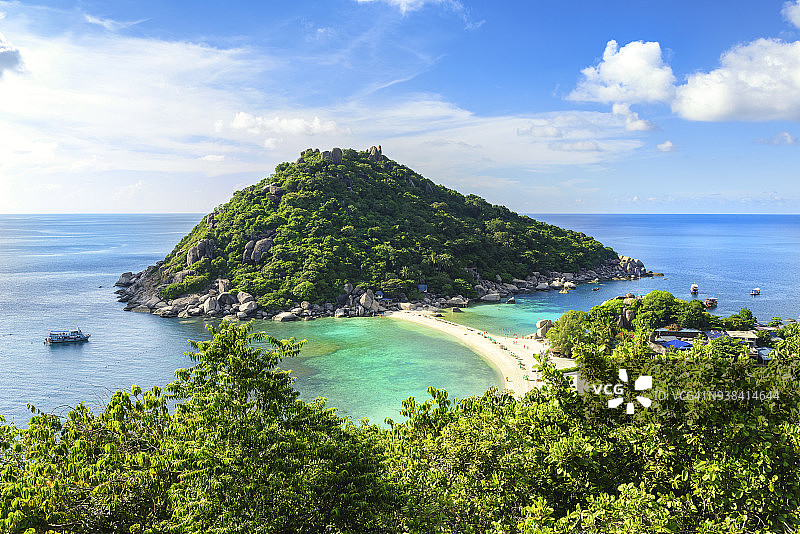 南园岛观景点蓝天景色图片素材