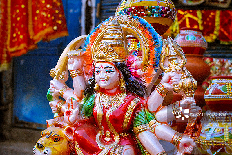印度教力量女神 - 夏克提图片素材
