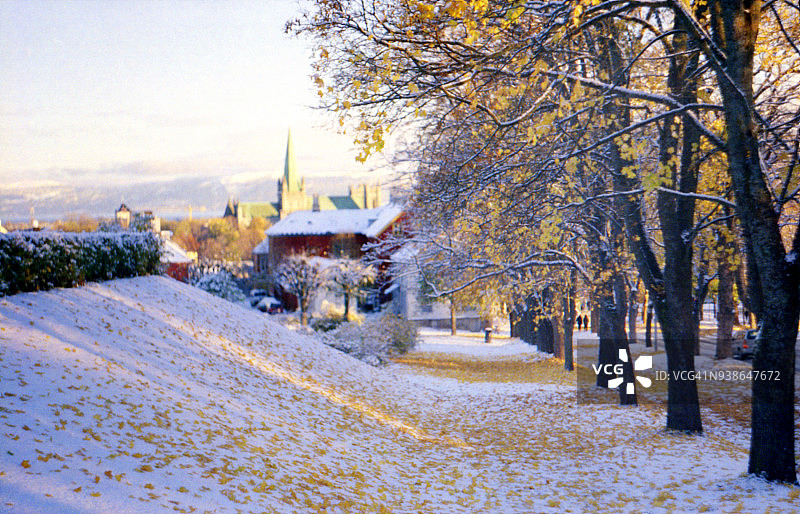 城市冬季风光图片素材