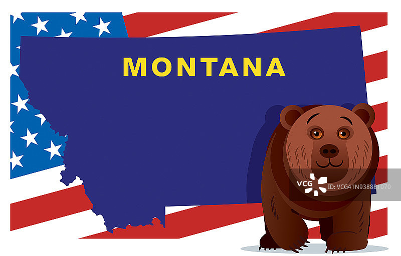 蒙大拿州与熊图片素材