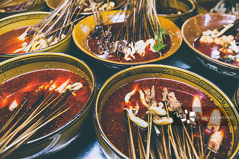 中国四川省的传统美食图片素材