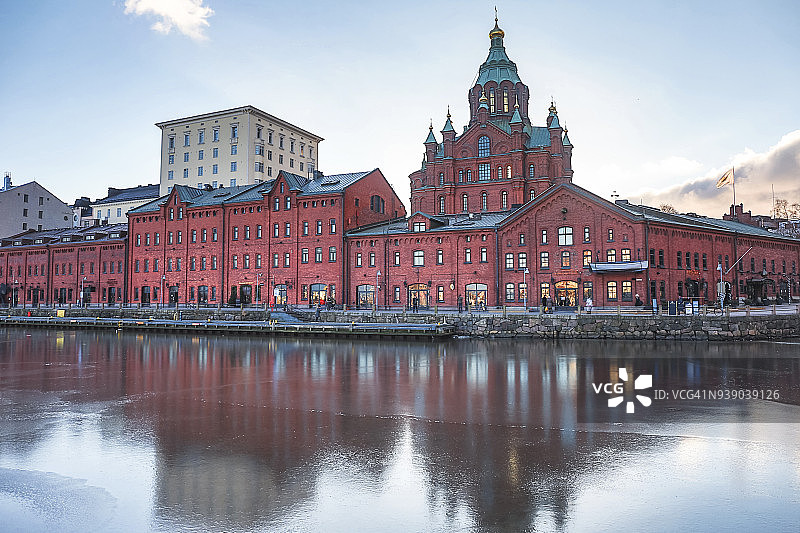乌斯佩斯基东正教大教堂，芬兰赫尔辛基地标图片素材