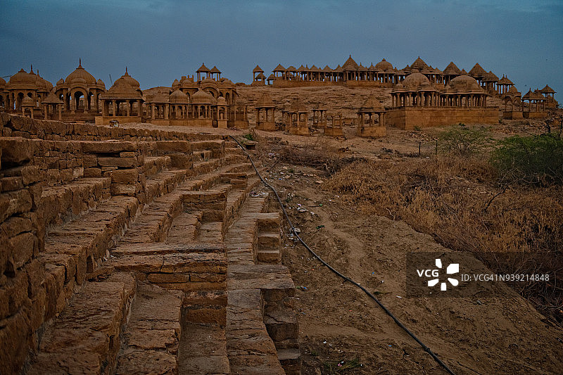 印度拉贾斯坦邦斋沙默尔的巴达巴格图片素材