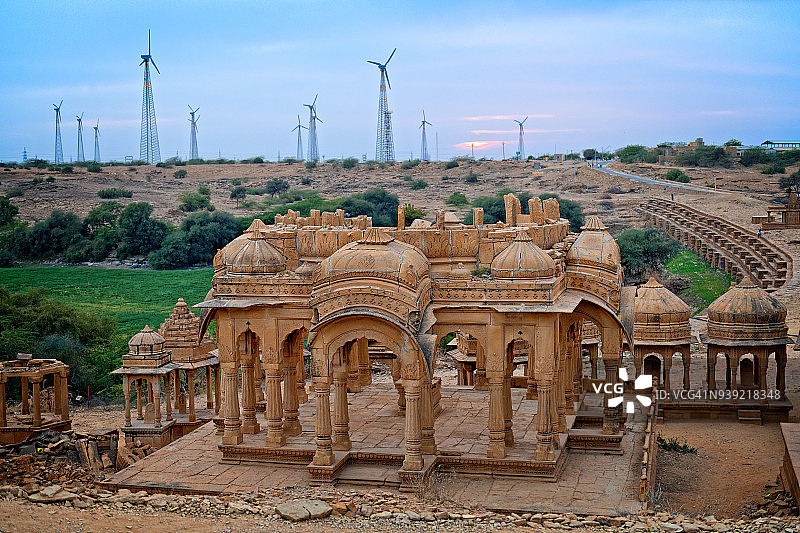 印度拉贾斯坦邦斋沙默尔的巴达巴格图片素材