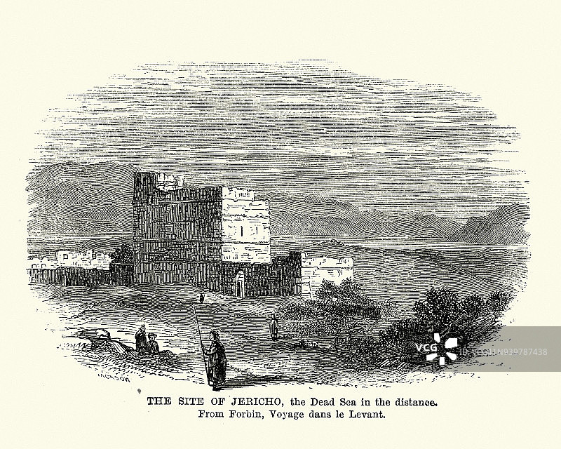 19世纪的耶利哥古遗址图片素材