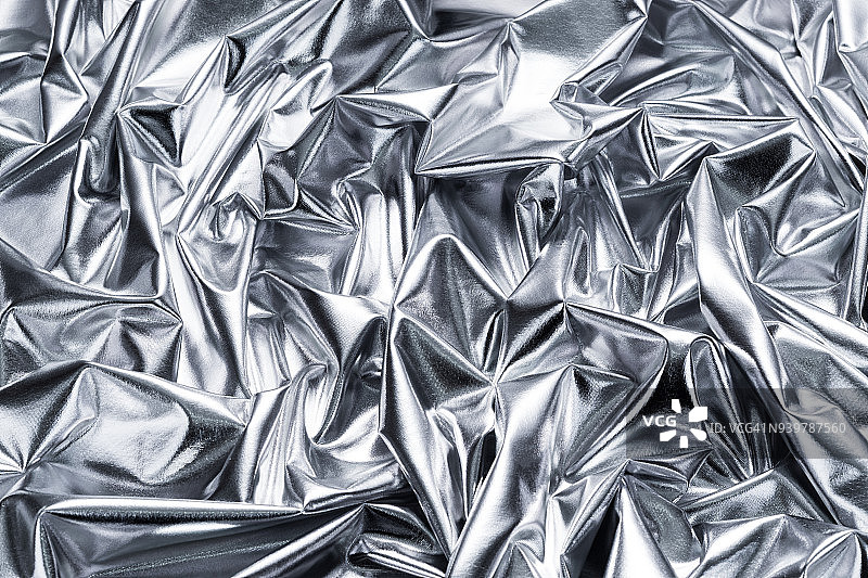 明亮的银色纺织品纹理图片素材