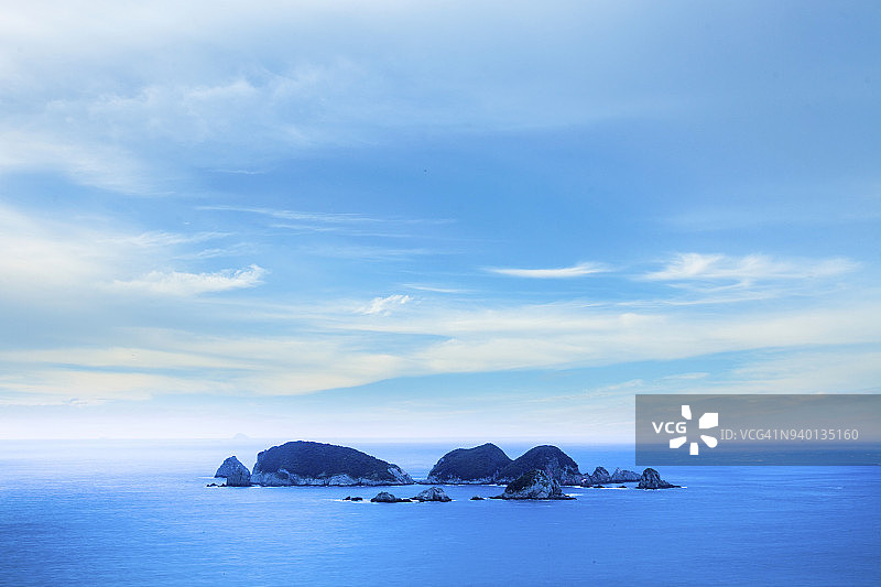 韩国统营的闲丽海上国家公园（著名旅游目的地）图片素材