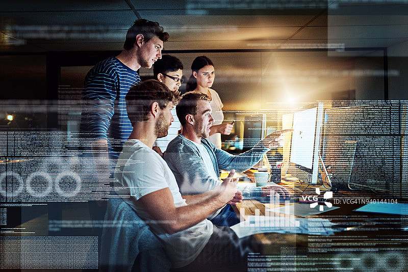 深夜编程图片素材