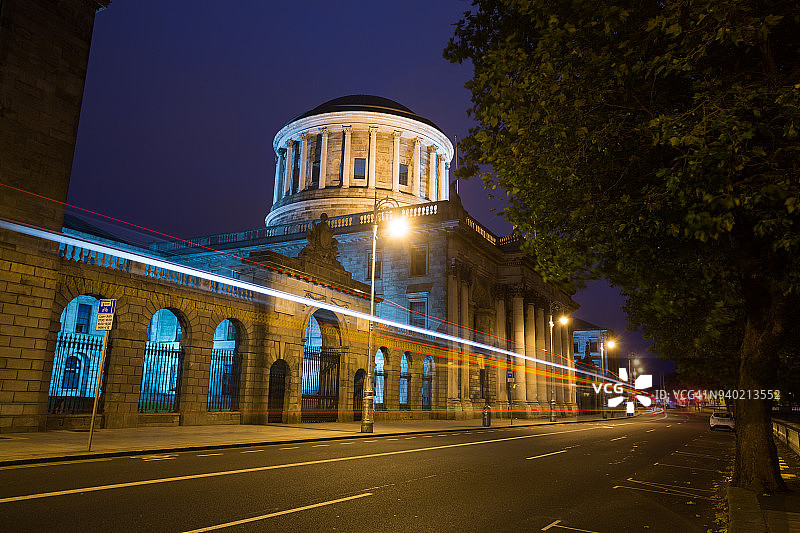 爱尔兰都柏林市的四个法院图片素材