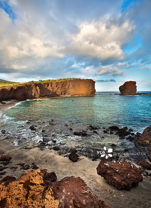 夏威夷拉奈岛心形礁图片素材