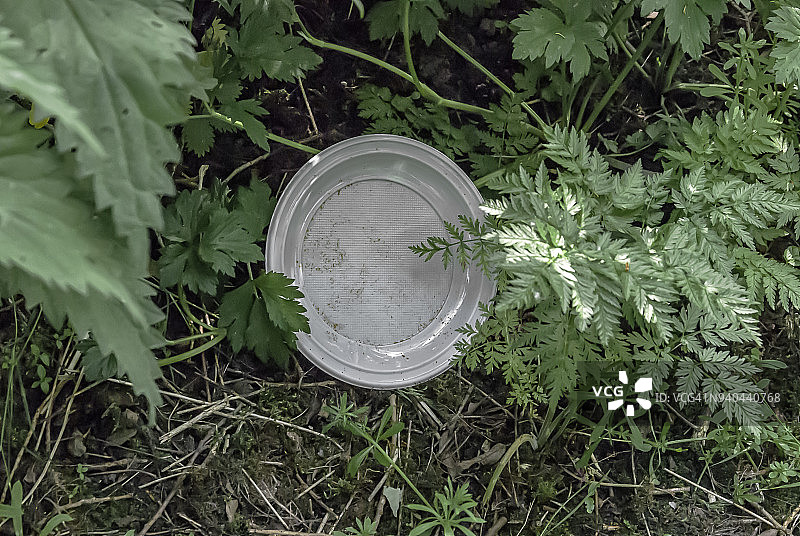 白色塑料餐盘图片素材