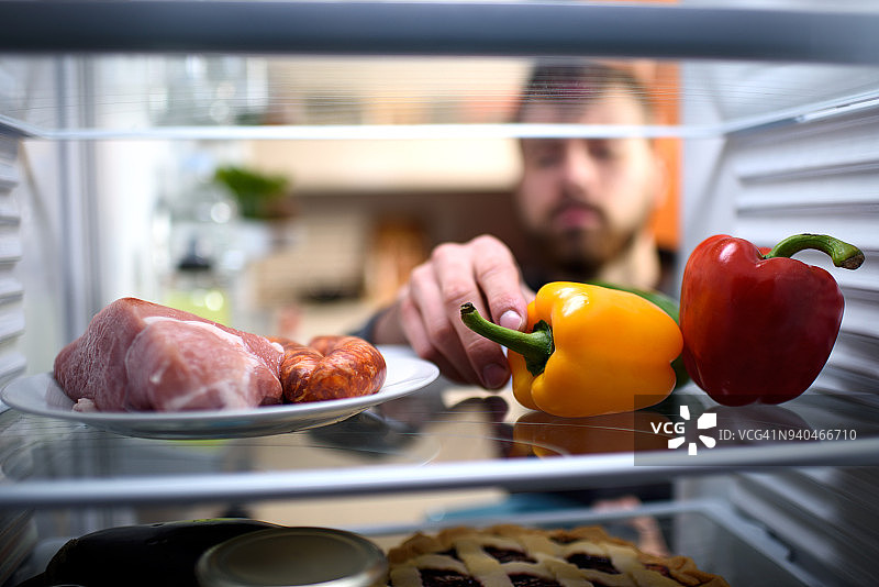 冰箱里的食物图片素材