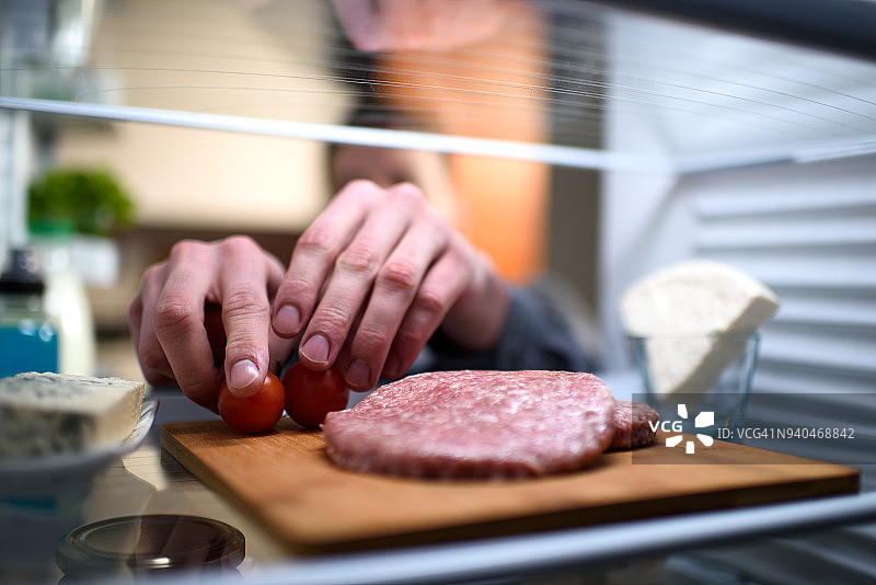 冰箱里的食物图片素材