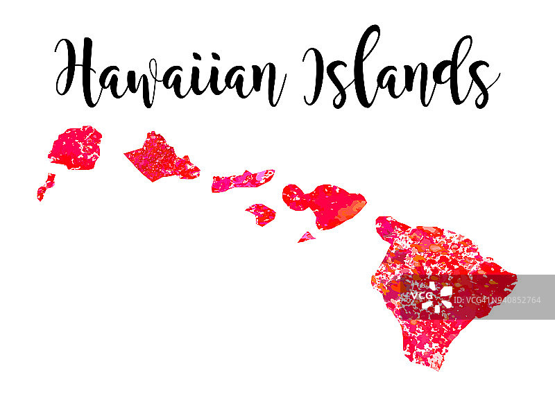 水彩夏威夷图片素材