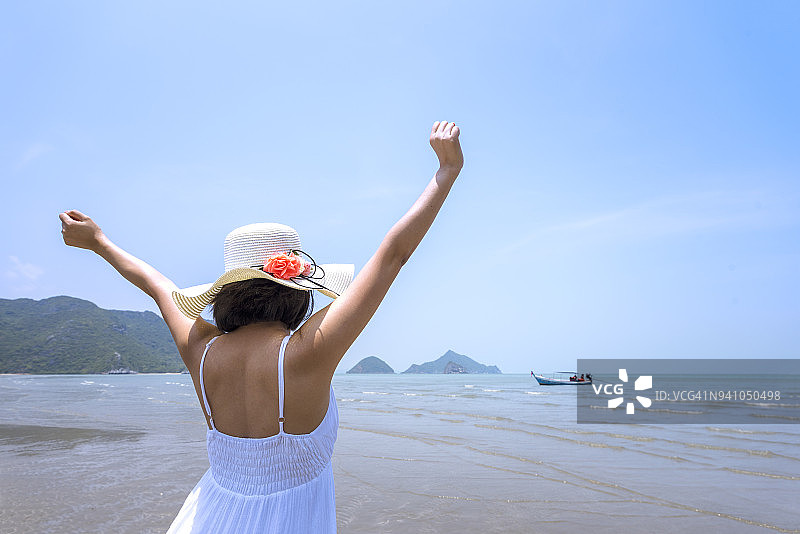 防晒女性图片素材