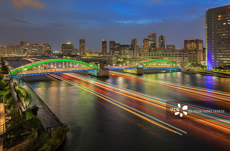 隅田川与胜哄桥图片素材
