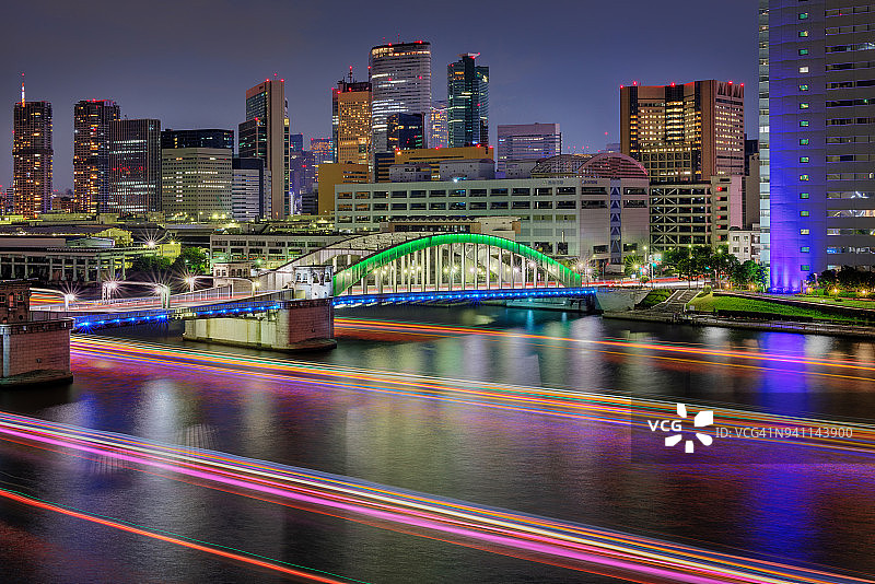 隅田川与胜哄桥图片素材