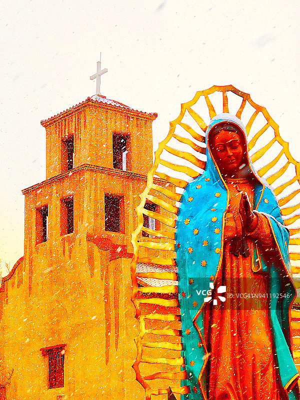 圣达菲瓜达卢佩教堂图片素材